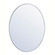 Metal frame oval mirror 40 inch in silver (758|MR4630S)