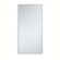 Metal frame rectangle mirror 18 inch in silver (758|MR41836S)