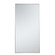 Metal frame rectangle mirror 36 inch in silver (758|MR43672S)