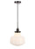 Lyle 1 Light Black and Frosted White Glass Pendant (758|LD6261BK)