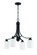 Bolden 4 Light Chandelier in Flat Black (White Glass) (20|50524-FB-WG)