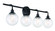 Que 4 Light Vanity in Flat Black (20|53304-FB)