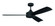 Inspo 54'' 3-Blade Ceiling Fan Indoor/Outdoor (Damp) in Flat Black w/ Flat Black Blades; Not Ligh (20|INS54FB3)