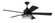 Garrick 56'' 5-Blade Indoor/Outdoor (Wet) Ceiling Fan in Flat Black w/ Flat Black Blades; Integra (20|GAR56FB5)