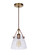 Hagen 1 Light Pendant in Vintage Brass (20|51391-VB)