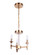 Tarryn 3 Light Convertible Semi Flush in Satin Brass (20|53253-SB)
