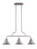 Union 3 Light Outdoor Island in Satin Aluminum (20|54073-SA)