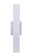 Rens 1 Light Medium Outdoor LED Wall Lantern in Brushed Aluminum (20|ZA2610-BAO-LED)
