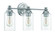 Dardyn 3 Light Vanity in Brushed Polished Nickel (Clear Glass) (20|49803-BNK-C)