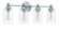 Dardyn 4 Light Vanity in Brushed Polished Nickel (Clear Glass) (20|49804-BNK-C)