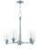 Dardyn 5 Light Chandelier in Brushed Polished Nickel (Clear Glass) (20|49825-BNK-C)
