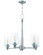 Dardyn 5 Light Chandelier in Brushed Polished Nickel (Clear Glass) (20|49825-BNK-C)