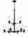 Dardyn 9 Light Chandelier in Flat Black (Clear Glass) (20|49829-FB-C)