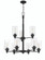 Dardyn 9 Light Chandelier in Flat Black (Clear Glass) (20|49829-FB-C)