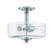 Dardyn 3 Light Convertible Semi Flush in Brushed Polished Nickel (Clear Glass) (20|49853-BNK-C)