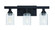 Chicago 3 Light Vanity in Flat Black (20|53103-FB)