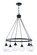 Que 6 Light Chandelier in Flat Black (20|53326-FB)