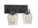 Trystan 2 Light Vanity in Flat Black (20|53502-FB)
