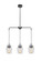 Trystan 3 Light Pendant in Flat Black (20|53593-FB)