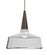 Besa, Baron 10 Cord Pendant, White/Clear, Bronze Finish, 1x9W LED (127|1JT-BARON10WH-LED-BR)