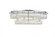 Monroe LED light Chrome Flush Mount Clear Royal Cut Crystal (758|3503F33L2C)