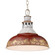 Golden Lighting Kinsley 1-light Pendant in Antique Red shade (36|0865-L AGV-RED)
