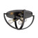 Golden Lighting Colson 3-light Flush Mount in Matte Black (36|3167-FM15 BLK)
