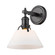 Yep by Golden Lighting Orwell 1-light Vanity in Matte Black and Opal Glass (36|3306-BA1 BLK-OP)