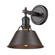 Yep by Golden Lighting Orwell 1-light Vanity in Matte Black and Rubbed Bronze shade (36|3306-BA1 BLK-RBZ)