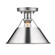 Yep by Golden Lighting Orwell 1-light Flush Mount in Pewter and Chrome shade (36|3306-FM PW-CH)