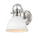 Yep by Golden Lighting Duncan 1-light Vanity in Pewter and Matte White shade (36|3602-BA1 PW-WHT)