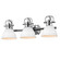 Yep by Golden Lighting Duncan 3-light Vanity in Chrome and Matte White shade (36|3602-BA3 CH-WHT)
