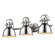 Yep by Golden Lighting Duncan 3-light Vanity in Pewter and Chrome shade (36|3602-BA3 PW-CH)