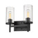 Golden Lighting Winslett 2-light Vanity in Matte Black (36|7011-BA2 BLK-CLR)