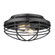 Golden Lighting Seaport 2-light Flush Mount in Matte Black (36|9808-FM BLK)