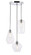 Gene 3 light Chrome and Clear glass pendant (758|LD2268C)