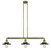 Railroad - 3 Light - 41 inch - Antique Brass - Stem Hung - Adjustable Island Light (3442|213-AB-M6)