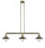Railroad - 3 Light - 41 inch - Antique Brass - Stem Hung - Adjustable Island Light (3442|213-AB-M6-LED)