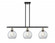 Athens - 3 Light - 36 inch - Black Antique Brass - Cord hung - Island Light (3442|516-3I-BAB-G122-LED)