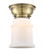 Canton - 1 Light - 6 inch - Antique Brass - Flush Mount (3442|623-1F-AB-G181)