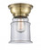 Canton - 1 Light - 6 inch - Antique Brass - Flush Mount (3442|623-1F-AB-G182-LED)