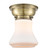 Bellmont - 1 Light - 6 inch - Antique Brass - Flush Mount (3442|623-1F-AB-G191-LED)
