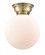 Beacon - 1 Light - 10 inch - Antique Brass - Flush Mount (3442|623-1F-AB-G201-10)