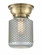 Stanton - 1 Light - 6 inch - Antique Brass - Flush Mount (3442|623-1F-AB-G262)