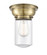 Dover - 1 Light - 6 inch - Antique Brass - Flush Mount (3442|623-1F-AB-G312)