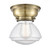 Olean - 1 Light - 7 inch - Antique Brass - Flush Mount (3442|623-1F-AB-G324-LED)