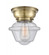 Oxford - 1 Light - 8 inch - Antique Brass - Flush Mount (3442|623-1F-AB-G534)