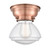Olean - 1 Light - 7 inch - Antique Copper - Flush Mount (3442|623-1F-AC-G324-LED)