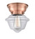 Oxford - 1 Light - 8 inch - Antique Copper - Flush Mount (3442|623-1F-AC-G532-LED)