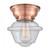 Oxford - 1 Light - 8 inch - Antique Copper - Flush Mount (3442|623-1F-AC-G534-LED)